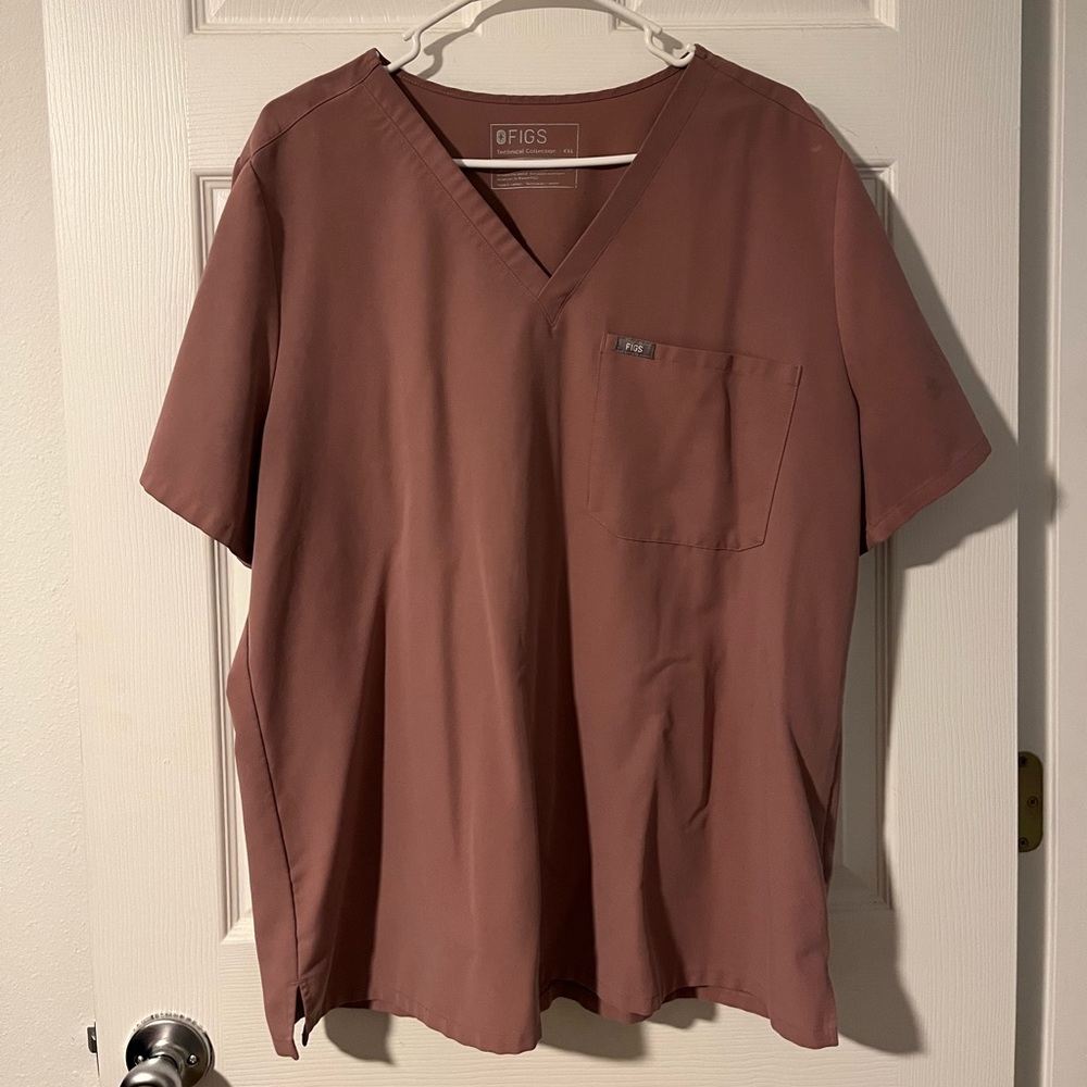 Figs Scrubs set in Mineral Mauve